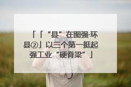 「“县”在图强·环县②」以三个第一挺起强工业“硬脊梁”