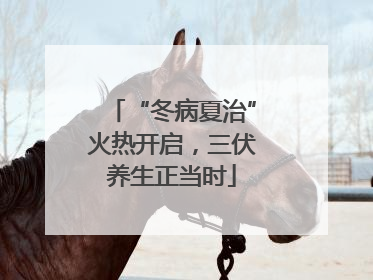 “冬病夏治”火热开启，三伏养生正当时