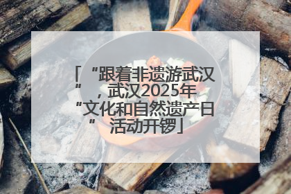 “跟着非遗游武汉”，武汉2025年“文化和自然遗产日” 活动开锣