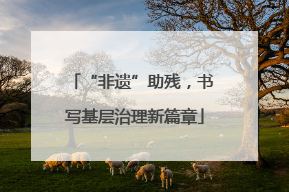 “非遗”助残，书写基层治理新篇章