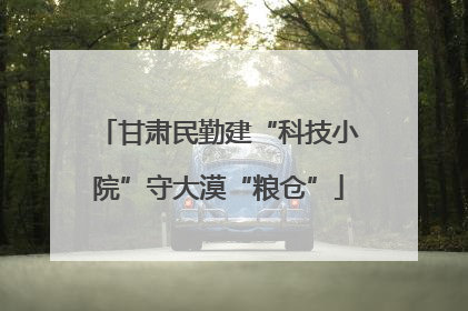 甘肃民勤建“科技小院”守大漠“粮仓”