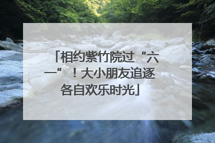 相约紫竹院过“六一”！大小朋友追逐各自欢乐时光