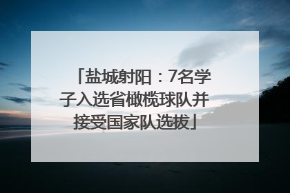 盐城射阳：7名学子入选省橄榄球队并接受国家队选拔