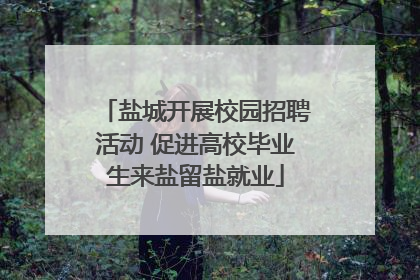 盐城开展校园招聘活动 促进高校毕业生来盐留盐就业
