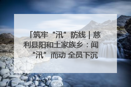 筑牢“汛”防线｜慈利县阳和土家族乡：闻“汛”而动 全员下沉筑牢防汛“安全堤”