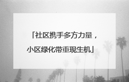 社区携手多方力量，小区绿化带重现生机