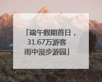 端午假期首日，31.67万游客雨中漫步游园