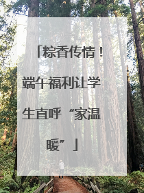 粽香传情！端午福利让学生直呼“家温暖”