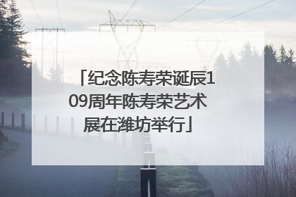 纪念陈寿荣诞辰109周年陈寿荣艺术展在潍坊举行