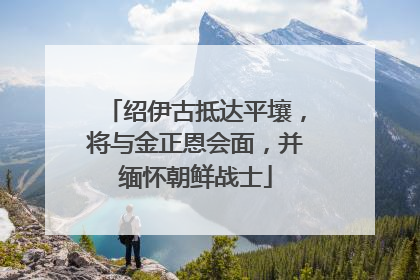 绍伊古抵达平壤，将与金正恩会面，并缅怀朝鲜战士