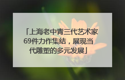 上海老中青三代艺术家69件力作集结，展现当代雕塑的多元发展