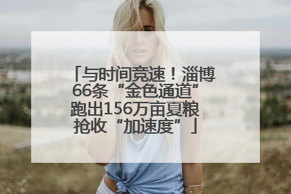 与时间竞速！淄博66条“金色通道”跑出156万亩夏粮抢收“加速度”