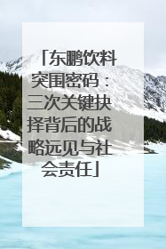 东鹏饮料突围密码：三次关键抉择背后的战略远见与社会责任