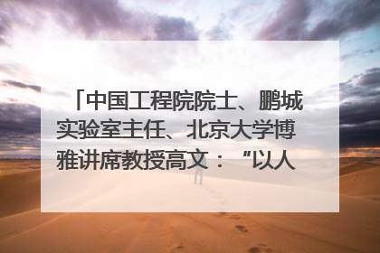 中国工程院院士、鹏城实验室主任、北京大学博雅讲席教授高文：“以人为本 智能向善” 推动文化与科技相生相促｜聚焦2025文化强国建设高峰论坛