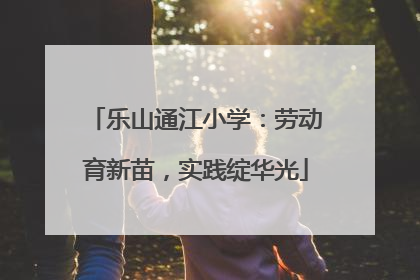 乐山通江小学：劳动育新苗，实践绽华光