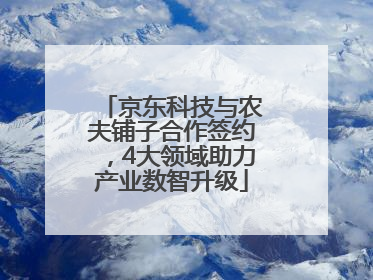 京东科技与农夫铺子合作签约，4大领域助力产业数智升级