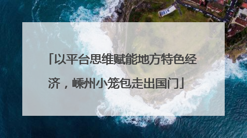 以平台思维赋能地方特色经济，嵊州小笼包走出国门
