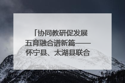 协同教研促发展 五育融合谱新篇——怀宁县、太湖县联合教研活动在月山镇中心学校成功举办