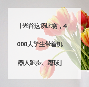 光谷这场比赛，4000大学生带着机器人跑步、踢球