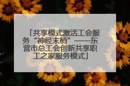 共享模式激活工会服务“神经末梢”——东营市总工会创新共享职工之家服务模式
