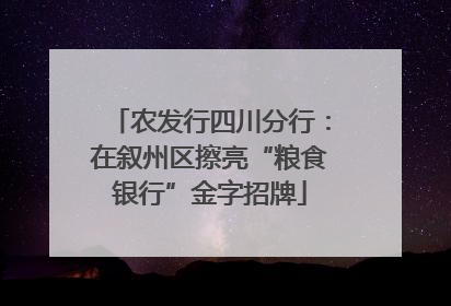 农发行四川分行：在叙州区擦亮“粮食银行”金字招牌