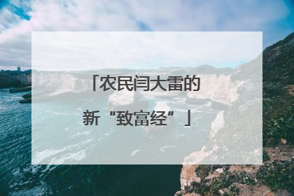 农民闫大雷的新“致富经”
