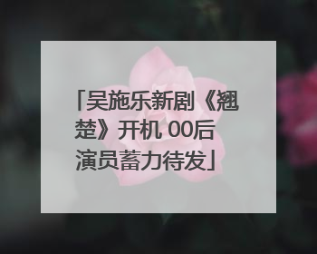 吴施乐新剧《翘楚》开机 00后演员蓄力待发