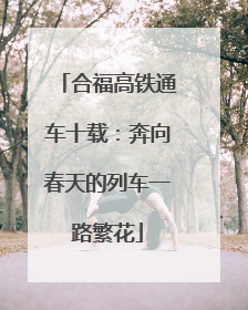 合福高铁通车十载：奔向春天的列车一路繁花