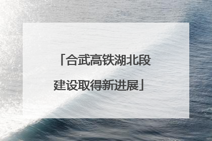 合武高铁湖北段建设取得新进展