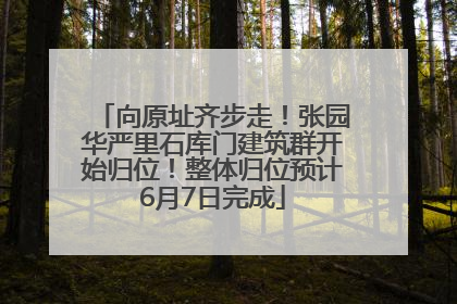 向原址齐步走！张园华严里石库门建筑群开始归位！整体归位预计6月7日完成
