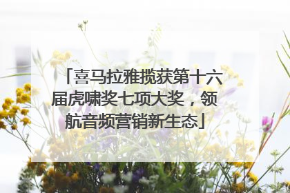 喜马拉雅揽获第十六届虎啸奖七项大奖，领航音频营销新生态