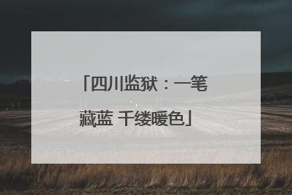 四川监狱：一笔藏蓝 千缕暖色
