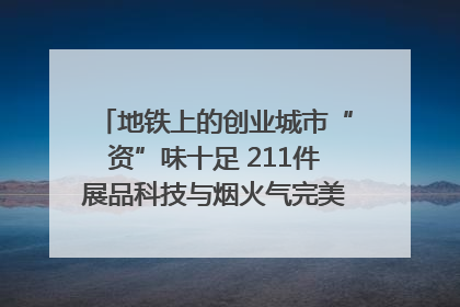 地铁上的创业城市“资”味十足 211件展品科技与烟火气完美融合｜西博视界