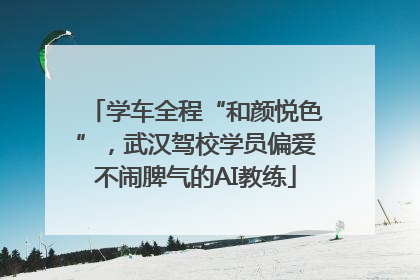 学车全程“和颜悦色”，武汉驾校学员偏爱不闹脾气的AI教练