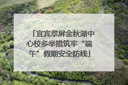 宜宾翠屏金秋湖中心校多举措筑牢“端午”假期安全防线