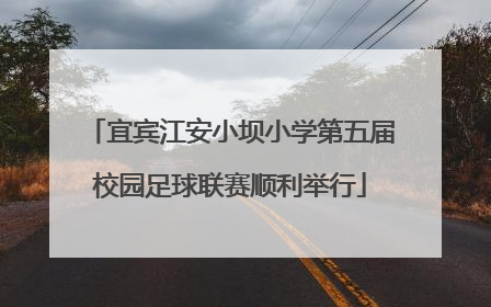 宜宾江安小坝小学第五届校园足球联赛顺利举行