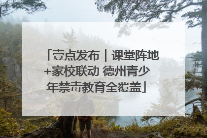 壹点发布｜课堂阵地+家校联动 德州青少年禁毒教育全覆盖