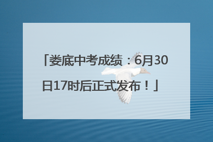 娄底中考成绩：6月30日17时后正式发布！