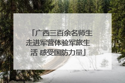 广西三百余名师生走进军营体验军旅生活 感受国防力量