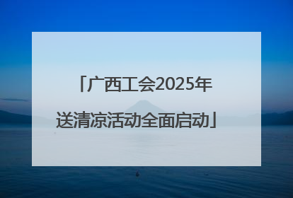 广西工会2025年送清凉活动全面启动