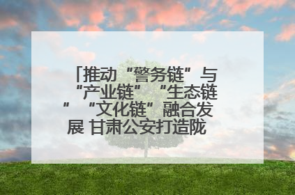 推动“警务链”与“产业链”“生态链”“文化链”融合发展 甘肃公安打造陇原旅游警务品牌