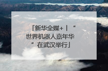 新华全媒+丨“世界机器人嘉年华”在武汉举行