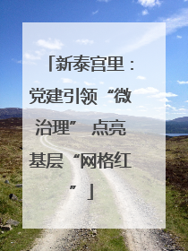 新泰宫里：党建引领“微治理” 点亮基层“网格红”