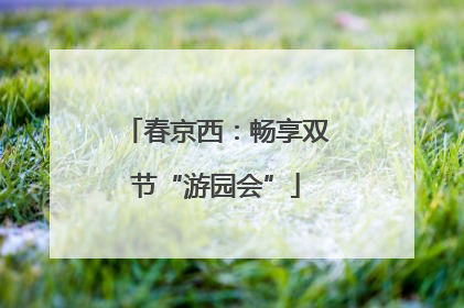 春京西：畅享双节“游园会”