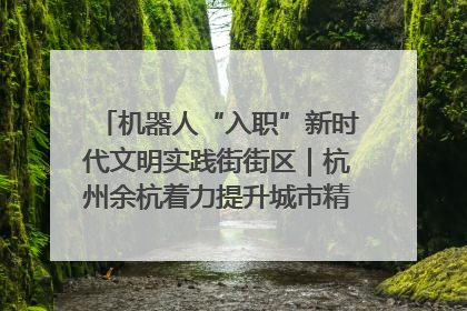 机器人“入职”新时代文明实践街街区｜杭州余杭着力提升城市精细化智能化管理水平