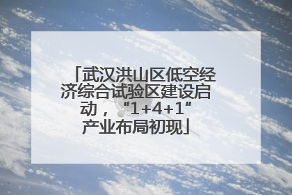 武汉洪山区低空经济综合试验区建设启动，“1+4+1”产业布局初现