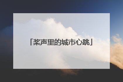 桨声里的城市心跳