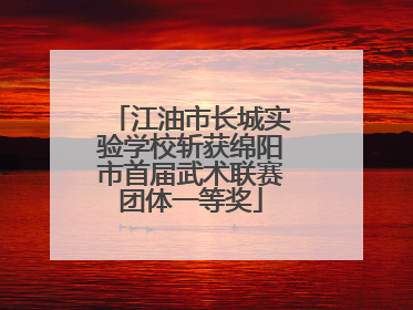 江油市长城实验学校斩获绵阳市首届武术联赛团体一等奖