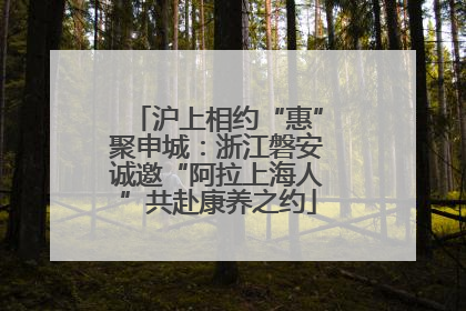 沪上相约“惠”聚申城：浙江磐安诚邀“阿拉上海人”共赴康养之约