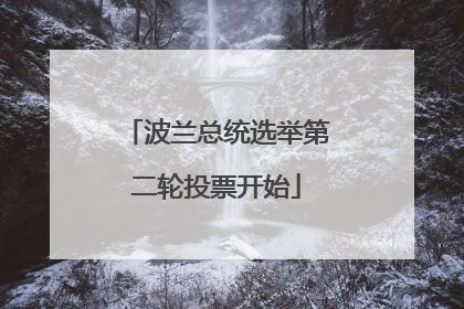 波兰总统选举第二轮投票开始